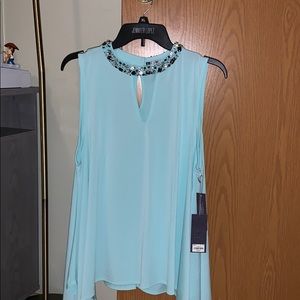 Jennifer Lopez Mint Sleeveless Top NWT